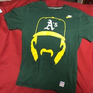 MLB Oakland A’s moustache gang tshirt